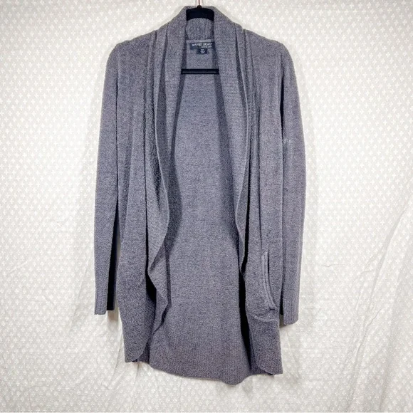 Barefoot Dreams Dark Grey‎ Circle Cozychic Lite Cardigan